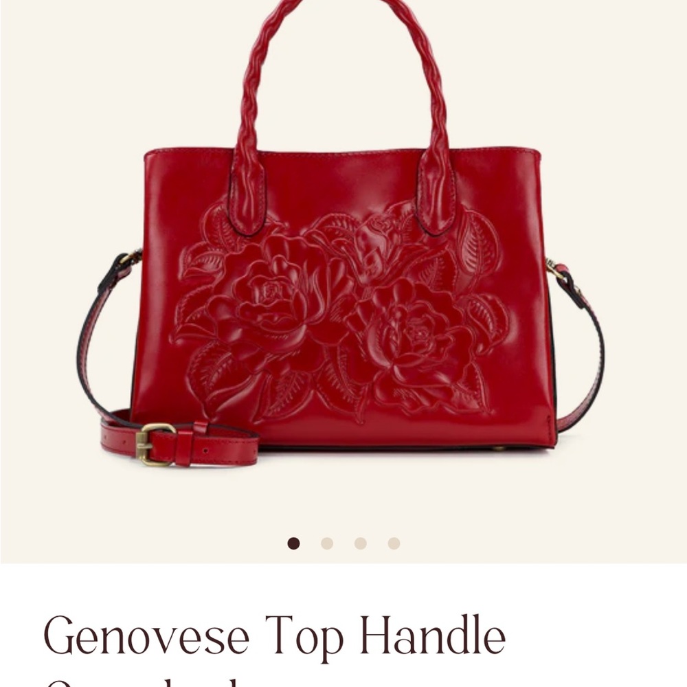 Patricia Nash Green Shoulder Bag with Luxurious Embossed Design